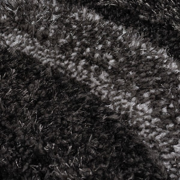 Črno-siva ročno tkana preproga iz recikliranih vlaken 160x230 cm Velvet – Flair Rugs-image-3