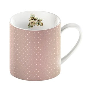 Roza porcelanast vrč s pikami Creative Tops Cottage Flower, 330 ml