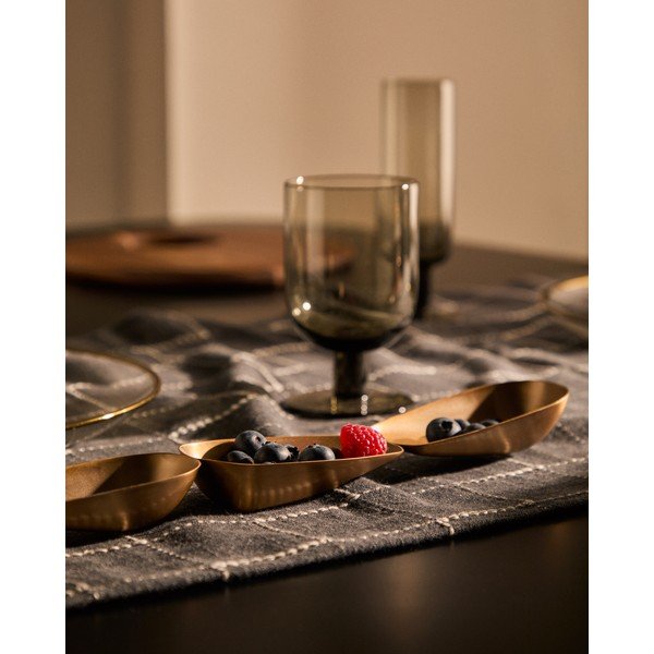 Skledica za serviranje iz nerjavečega jekla v zlati barvi Aruc – Kave Home-image-2