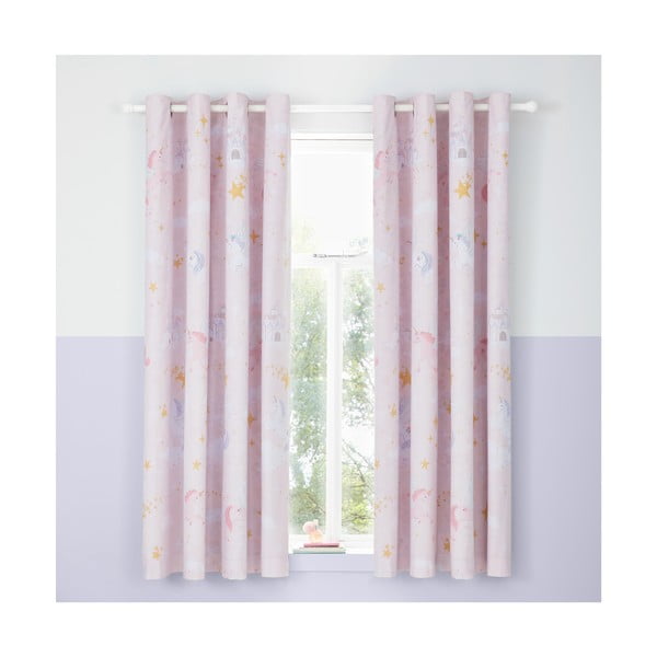 Otroške zavese v kompletu 2 ks 168x183 cm Fairytale Unicorn – Catherine Lansfield-image-1