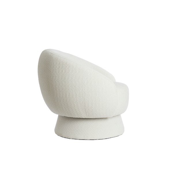 Kremno bel fotelj iz tkanine bouclé Avoria – Light & Living-image-3