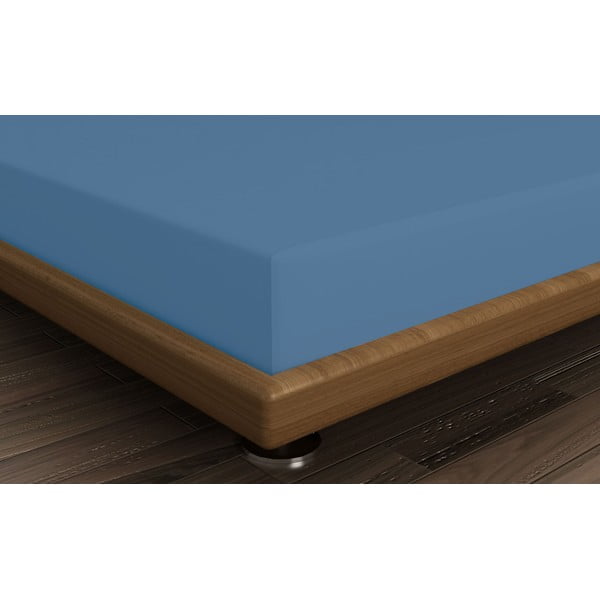 Modra napenjalna bombažna rjuha 140x200 cm – Mijolnir-image-1