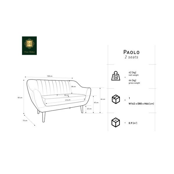 Siv dvosed Mazzini Sofas Benito-image-3