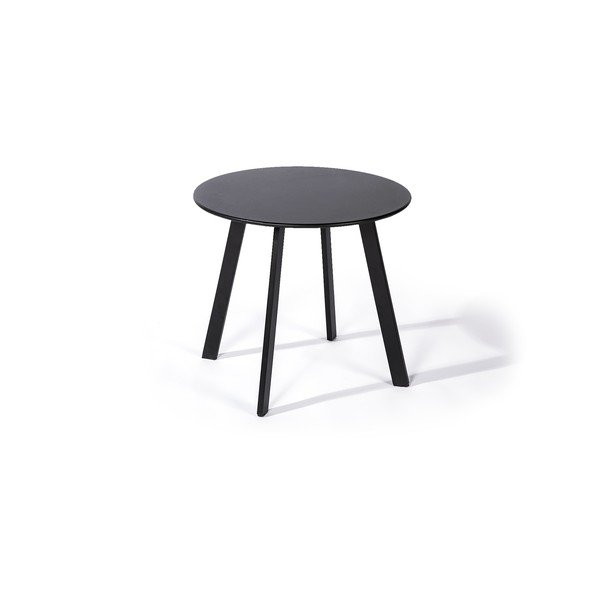 Črna vrtna miza Le Bonom Full Steel, ø 50 cm-image-2