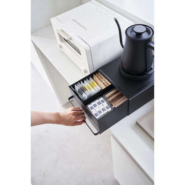 Črna škatla za čaj Tower – YAMAZAKI-image-1