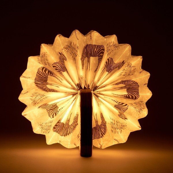 Temno rjava svetlobna dekoracija na USB Velvet Accordion – Gingko-image-4