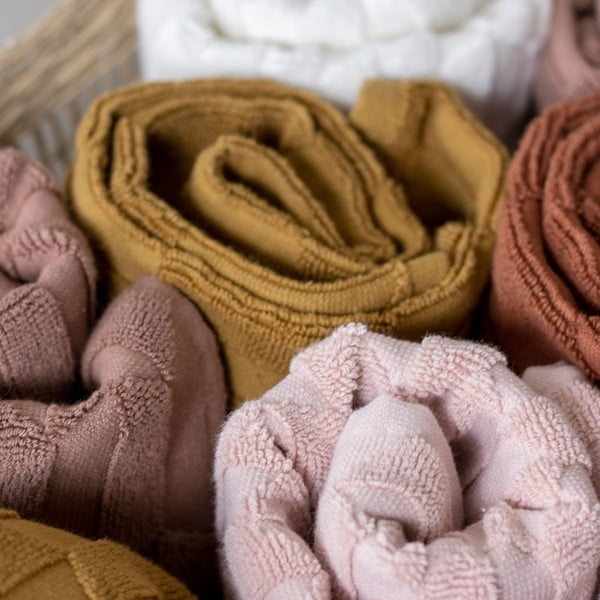 Oker rumene bombažne brisače v kompletu 2 kos 35x55 cm Geo - Mette Ditmer Denmark-image-3