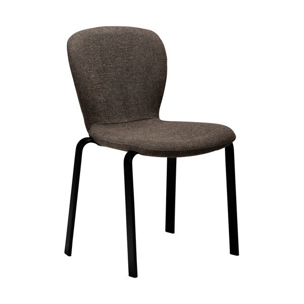 Rjav oblazinjen jedilni stol Heap – DAN-FORM Denmark