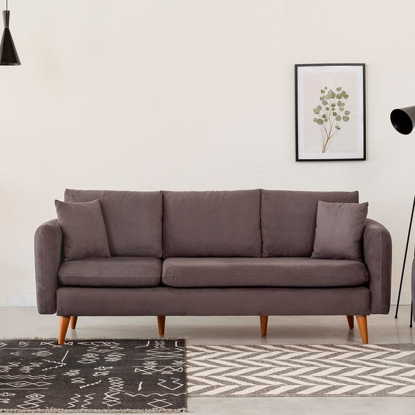 Temno siva sedežna garnitura 215 cm Sofia – Balcab Home-image-4