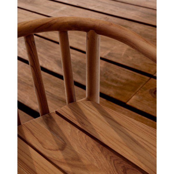 Vrtni barski stol iz masivnega lesa v naravni barvi Turqueta – Kave Home-image-3