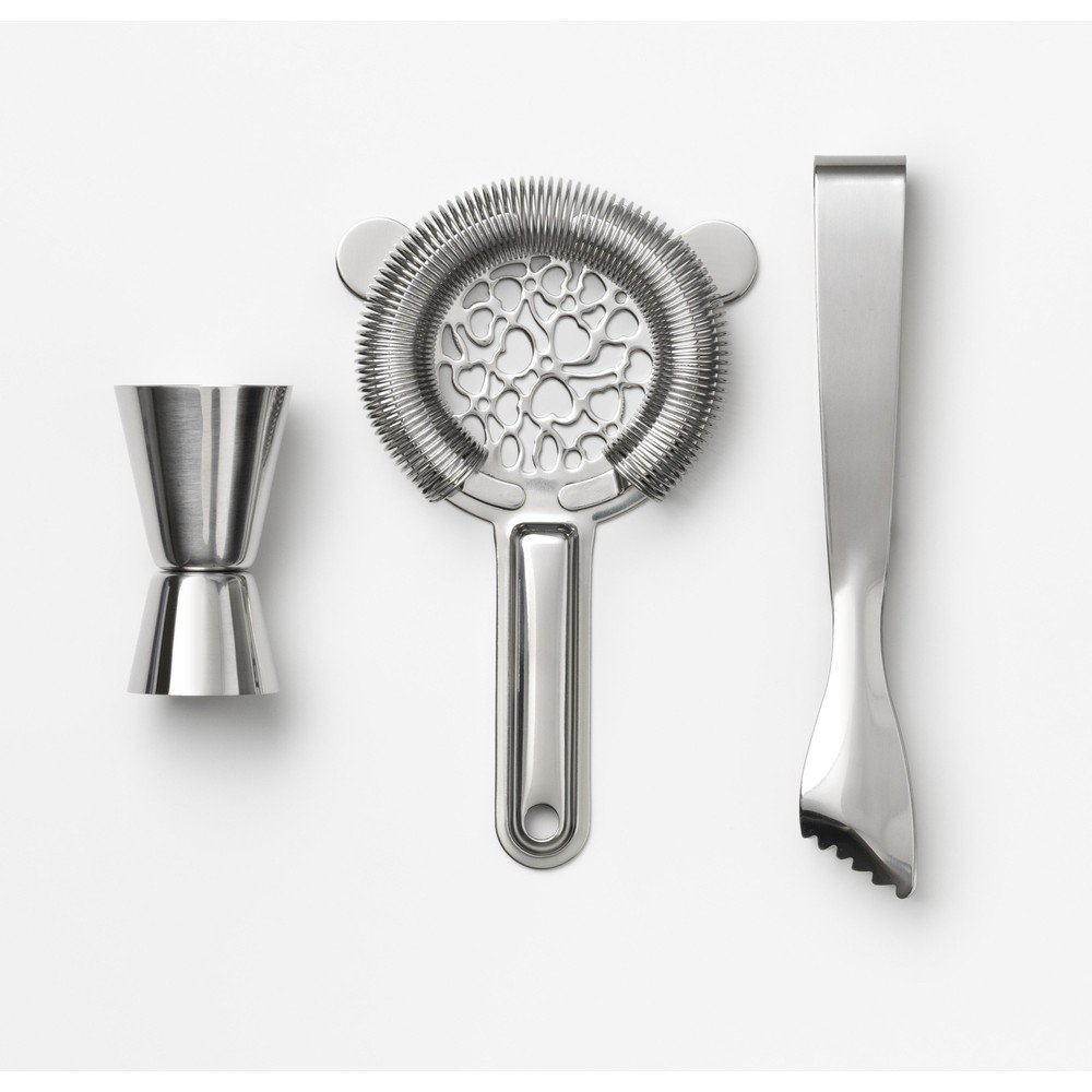 Jeklen komplet za pripravo koktejlov The Essentials - Cocktail Tools