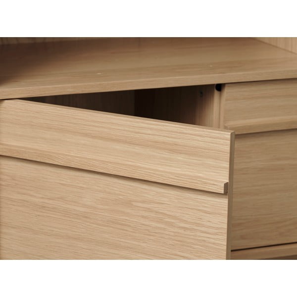 Regal v hrastovem dekorju 140x90 cm Ponza – Unique Furniture-image-4