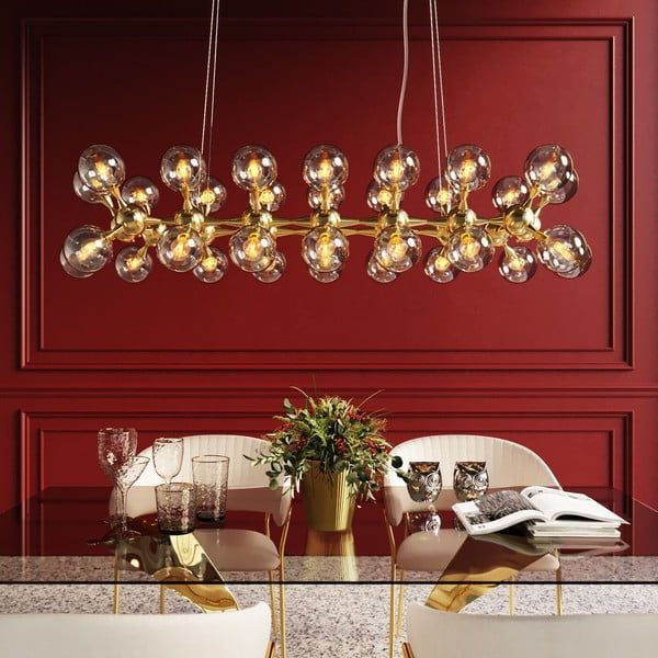 Siva/v zlati barvi viseča svetilka ø 12 cm Atomic – Kare Design-image-1