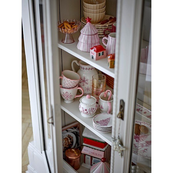 Svetlo rožnata steklena skledica za serviranje 220 ml Nalu – Bloomingville-image-2