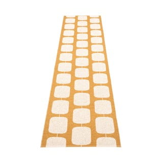Oker rumen/kremno bel zunanji in notranji tekač 70x300 cm Sten Ochre – Pappelina
