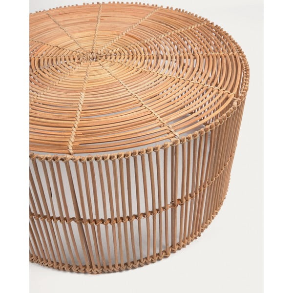 Okrogle mizice iz ratana v naravni barvi v kompletu 2 ks ø 66 cm Elmima – Kave Home-image-4