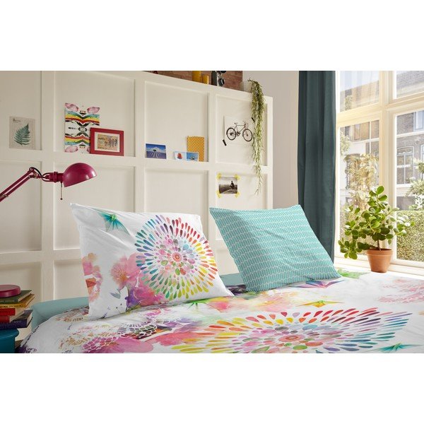 Belo-modra flanelna posteljnina HIP Elessa-image-2