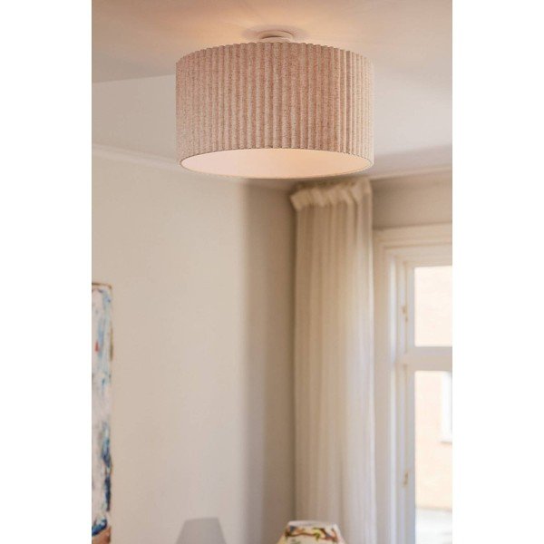 Bež lanena stropna svetilka ø 60 cm Alina – Jotex-image-1
