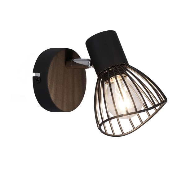Črna stenska svetilka Fly – Candellux Lighting