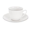 Bela porcelanasta skodelica za kapučino 210 ml Decora – Orion