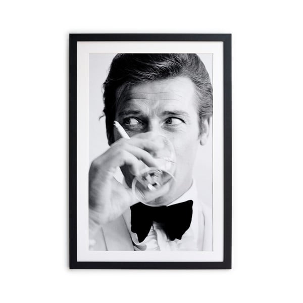 Plakat v okvirju 30x40 cm James Bond - Little Nice Things