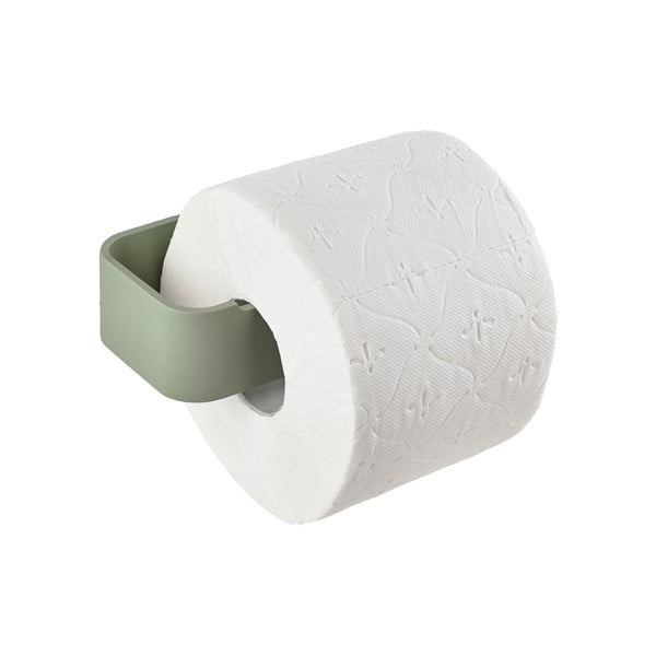 Svetlo zeleno kovinsko stensko držalo za toaletni papir Ume – Zone