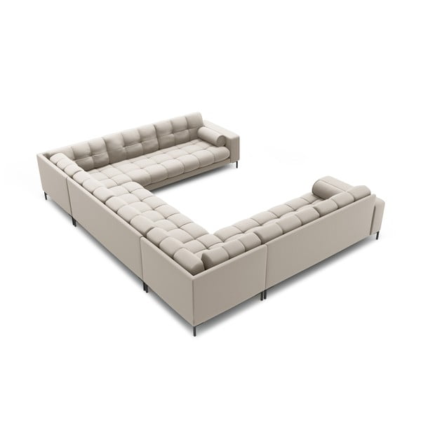 Bež kotna sedežna garnitura (v obliki črke "U") Bali – Cosmopolitan Design-image-4