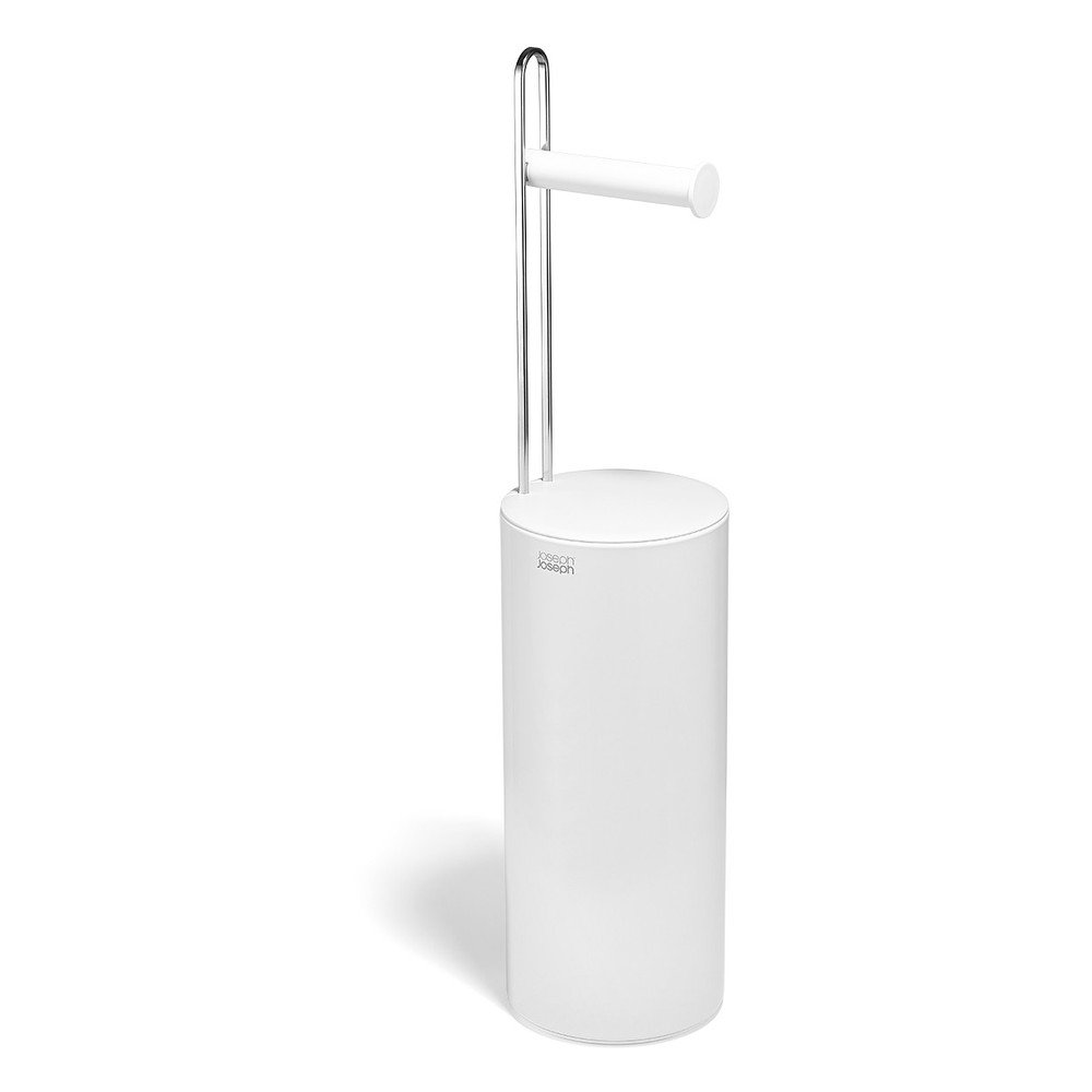 Belo plastično stojalo za WC papir EasyStore