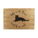 Predpražnik iz kokosovih vlaken 40x60 cm Life Is Better With a Cat – Artsy Doormats