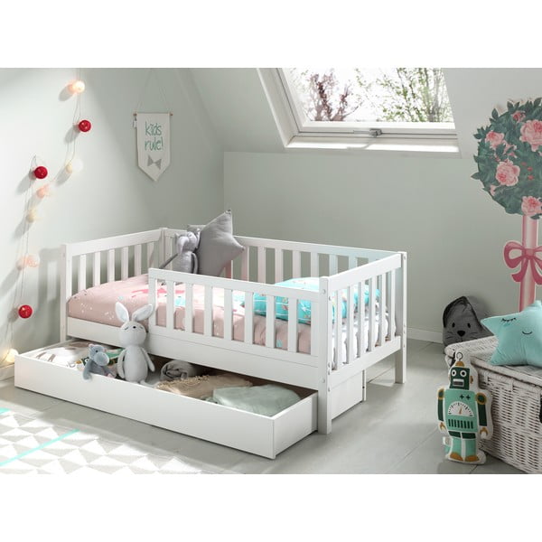 Bel otroški predal za pod posteljo 70x140 cm Peuter – Vipack-image-1