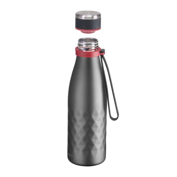 Siva steklenica za vodo iz silikona in nerjavečega jekla 550 ml Viva – Westmark-image-3
