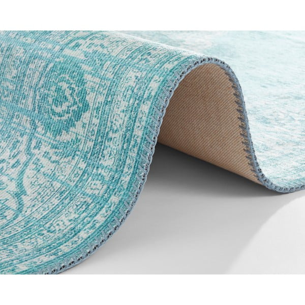 Turkizna preproga Nouristan Carme, 80 x 200 cm-image-3