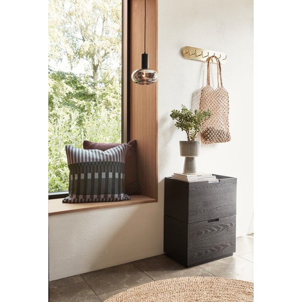 Kovinski stenski obešalnik v zlati barvi Form – Hübsch-image-2