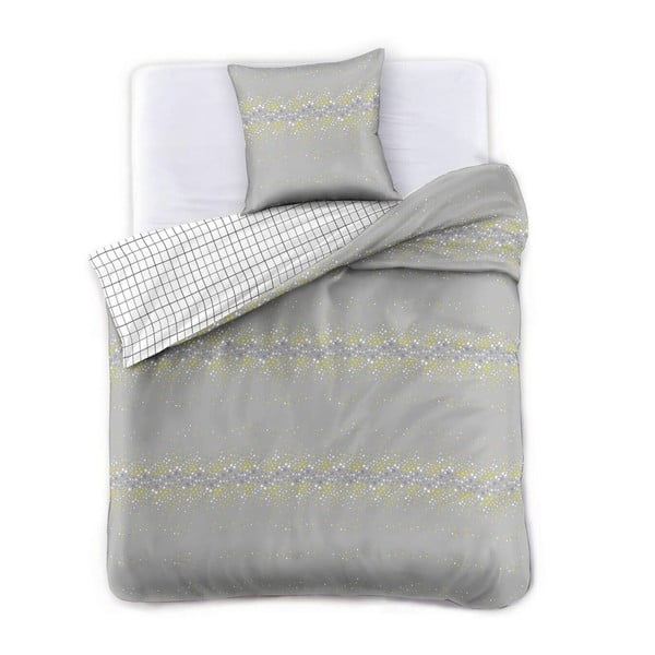 Siva bombažna posteljnina 140x200 cm Sparkle - AmeliaHome