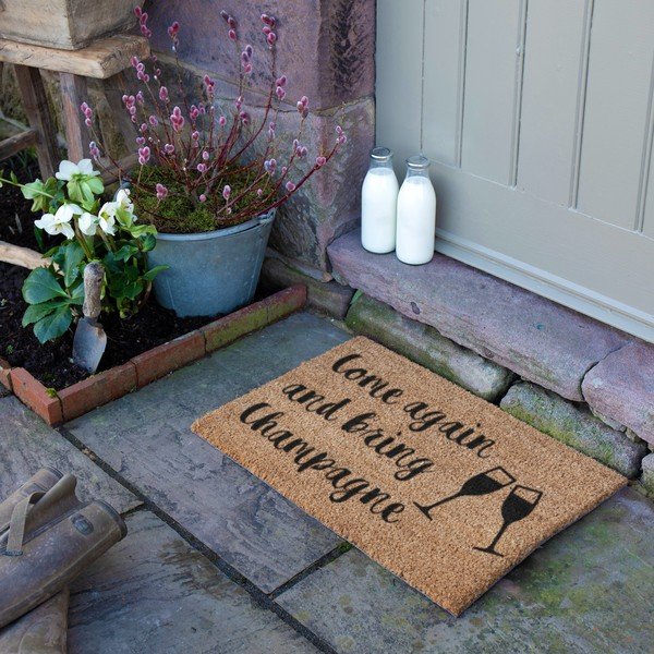 Predpražnik iz kokosovih vlaken 40x60 cm Bring Champagne – Artsy Doormats-image-3