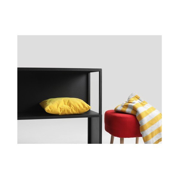 Črn knjiži regal CustomForm Hyller, višina 75 cm-image-4