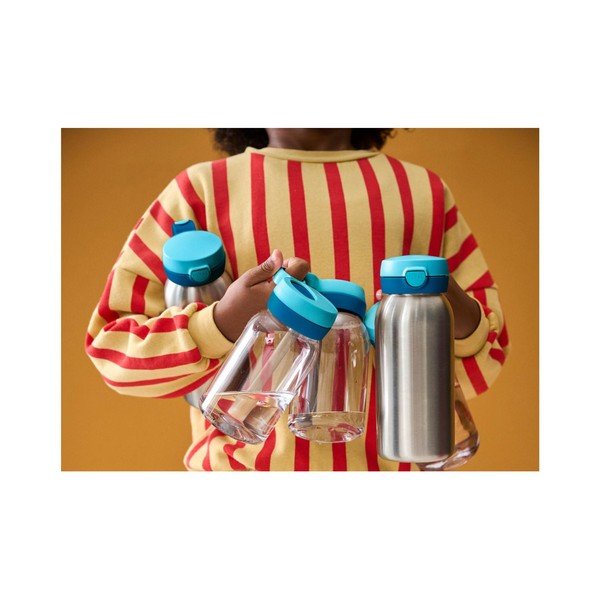 Svetlo modra plastična otroška steklenička za vodo 450 ml Forest Friends – Mepal-image-2