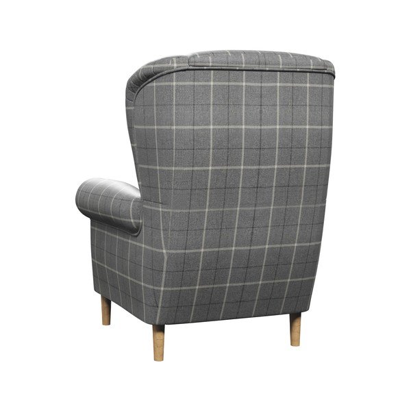 Siv fotelj z naslonom Swan – Ropez-image-3