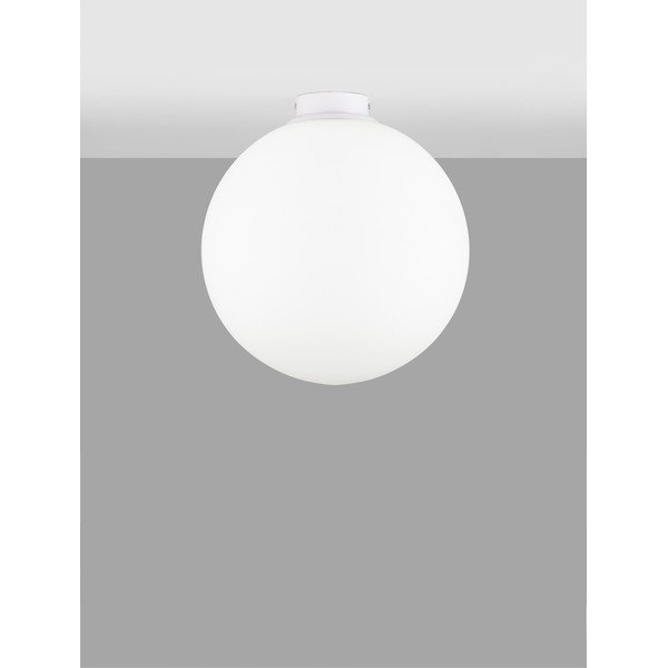 Bela steklena stropna svetilka Nevoso – Nova Luce-image-2