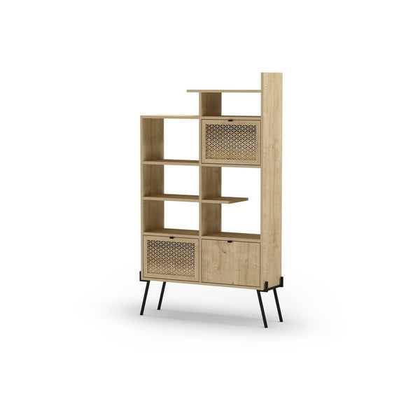 Regal v hrastovem dekorju 95x170 cm Ecrin – Marckeric-image-4