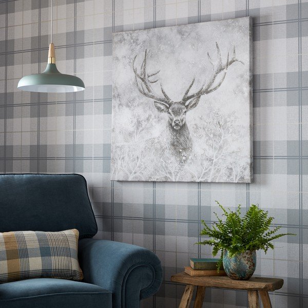 Stenska slika Art for the home Autumn Stag, 70 x 70 cm-image-1