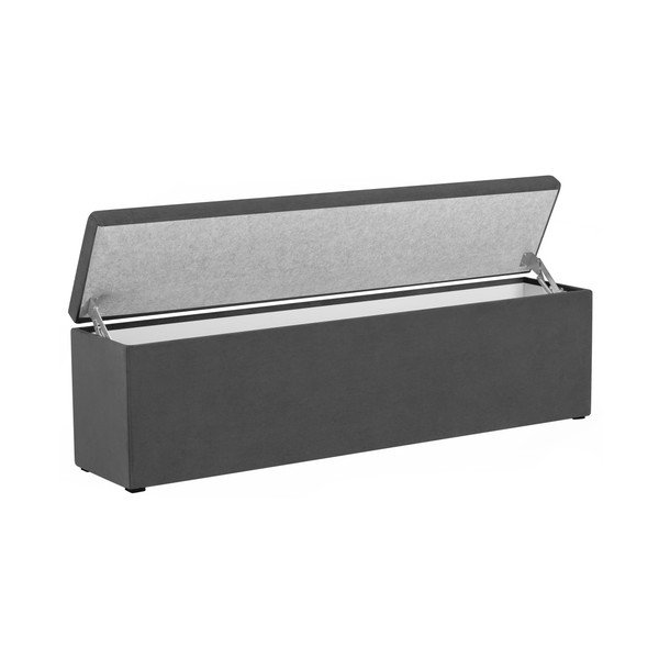 Temno siva otomanka Mazzini Sofas Ancona, 160 x 47 cm-image-1