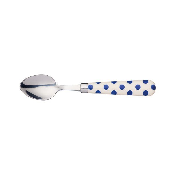 Modra čajna žlička iz nerjavečega jekla Kitchen Craft Polka Dot