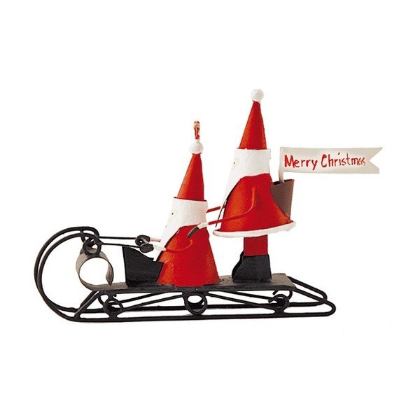 Božična dekoracija G-Bork Santas on Sledge