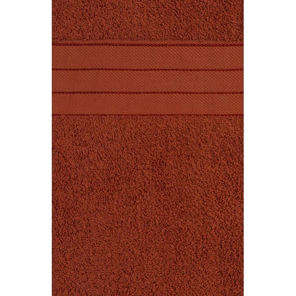 Opečnato oranžne frotirne bombažne brisače v kompletu 4 ks 50x100 cm – Good Morning-image-2