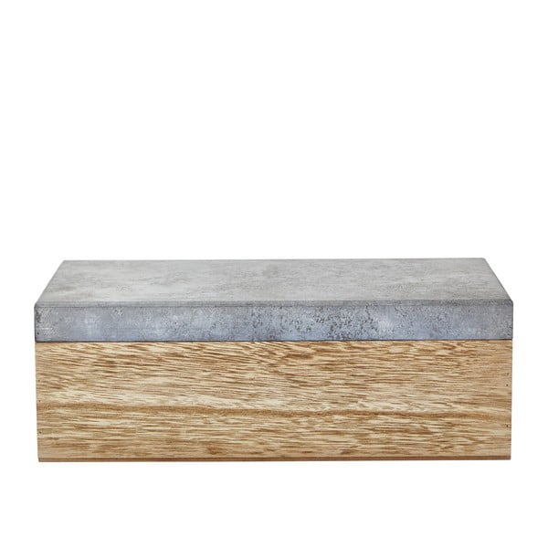 Lesena škatla za shranjevanje Villa Collection Vincenc, 32 cm