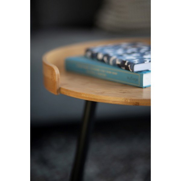 Bambusova okrogla stranska mizica ø 40 cm Loft – Wenko-image-1
