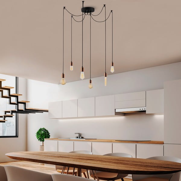 Viseča svetilka v bakreni barvi Kabluni – Opviq lights-image-4