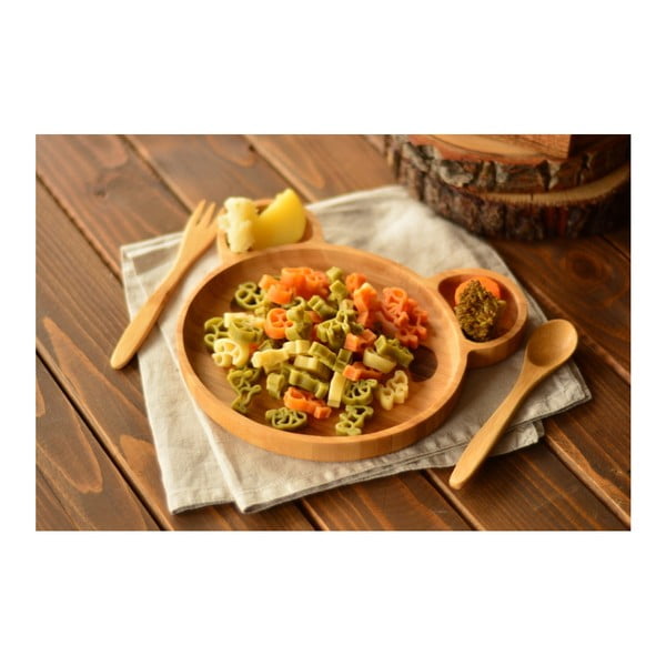 Jedilni set za otroke iz bambusa Bambum Teddy-image-1