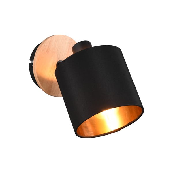 Črno/naravno točkovno svetilo ø 12 cm Tommy – Reality-image-1